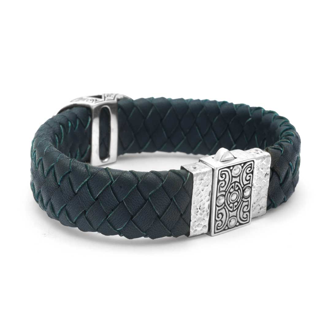 Wholesale Silver Bracelet - SB801-3Blue