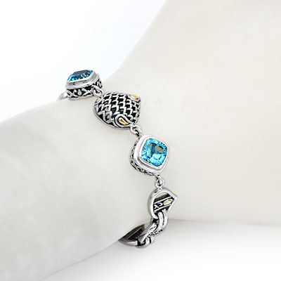 Wholesale Silver Bracelet - SBG084-6Bq