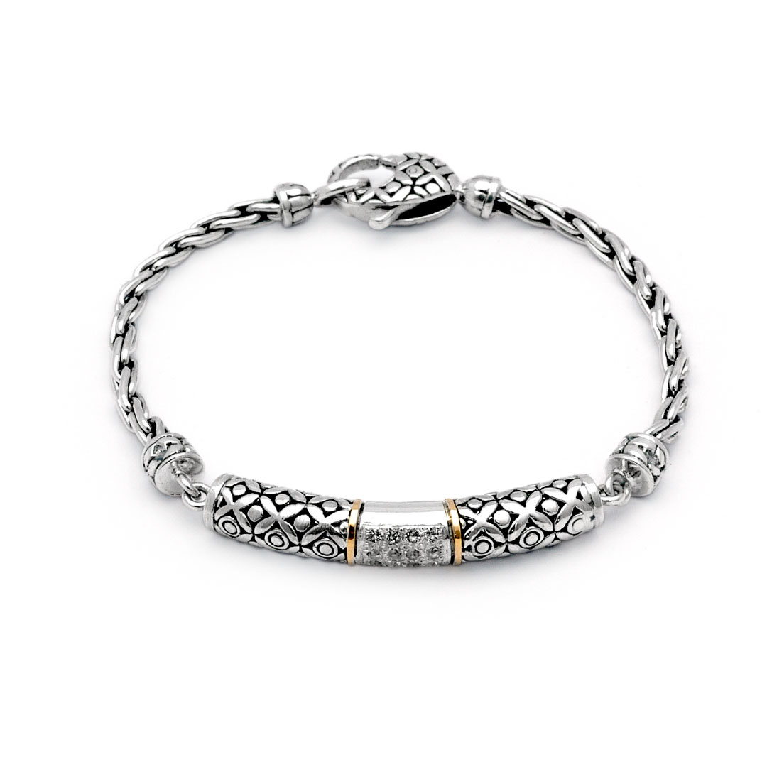 Wholesale Silver Bracelet - SBG605-11Wt