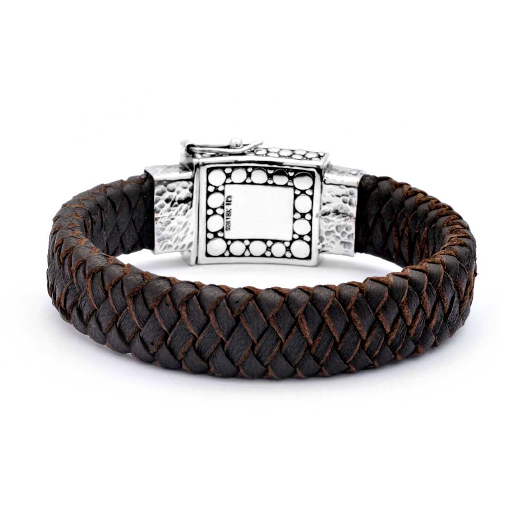 Wholesale Silver Bracelet - SBG780-2Brown