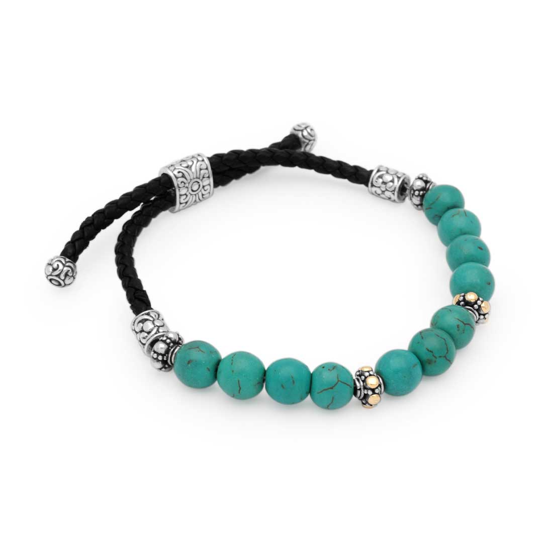 Wholesale Silver Bracelet - SBG815-4B-Tq