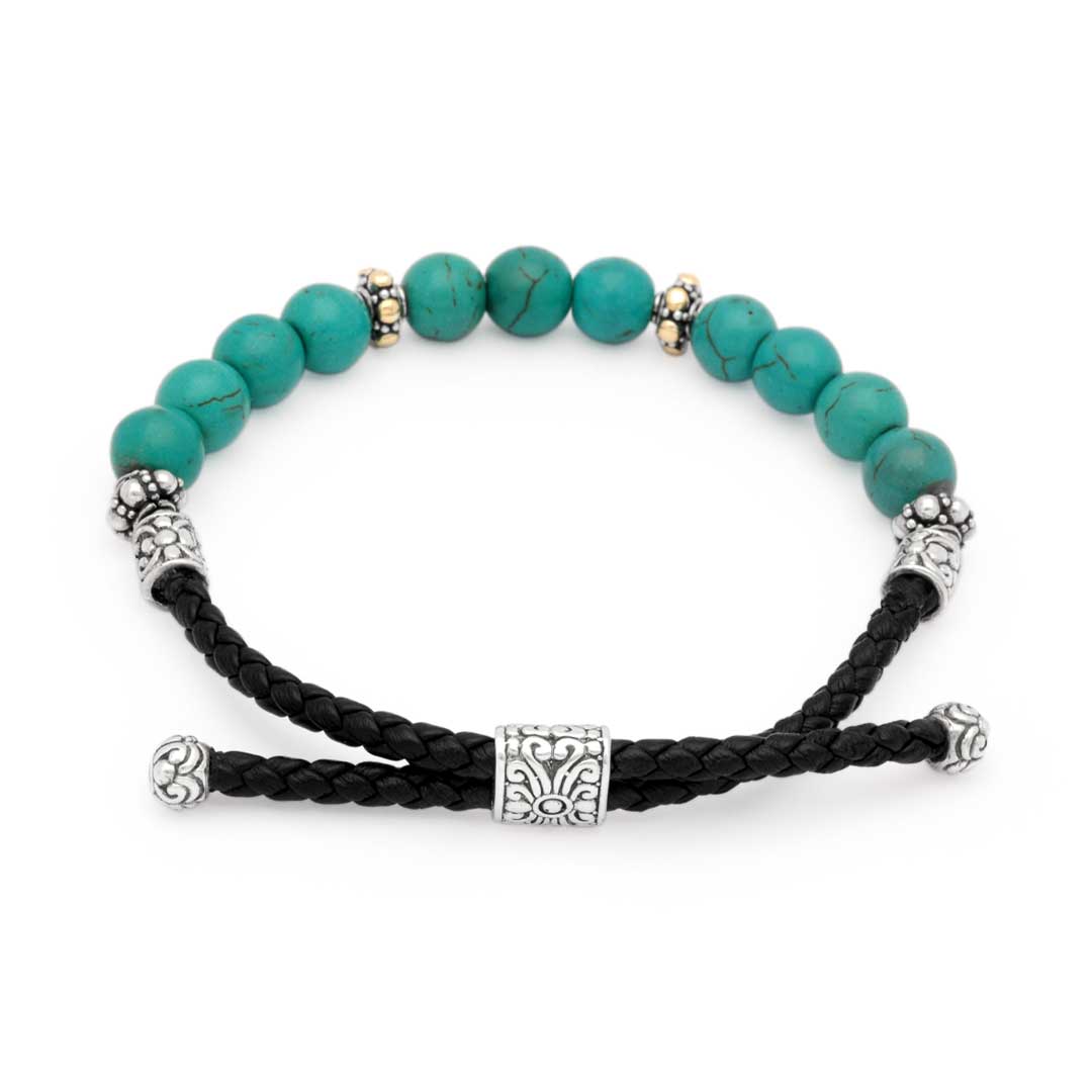 Wholesale Silver Bracelet - SBG815-4B-Tq