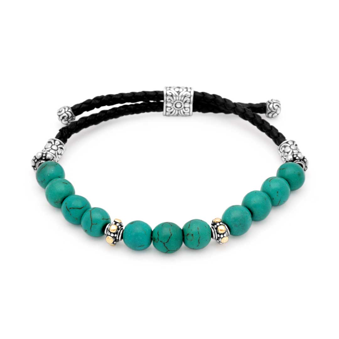 Wholesale Silver Bracelet - SBG815-4B-Tq