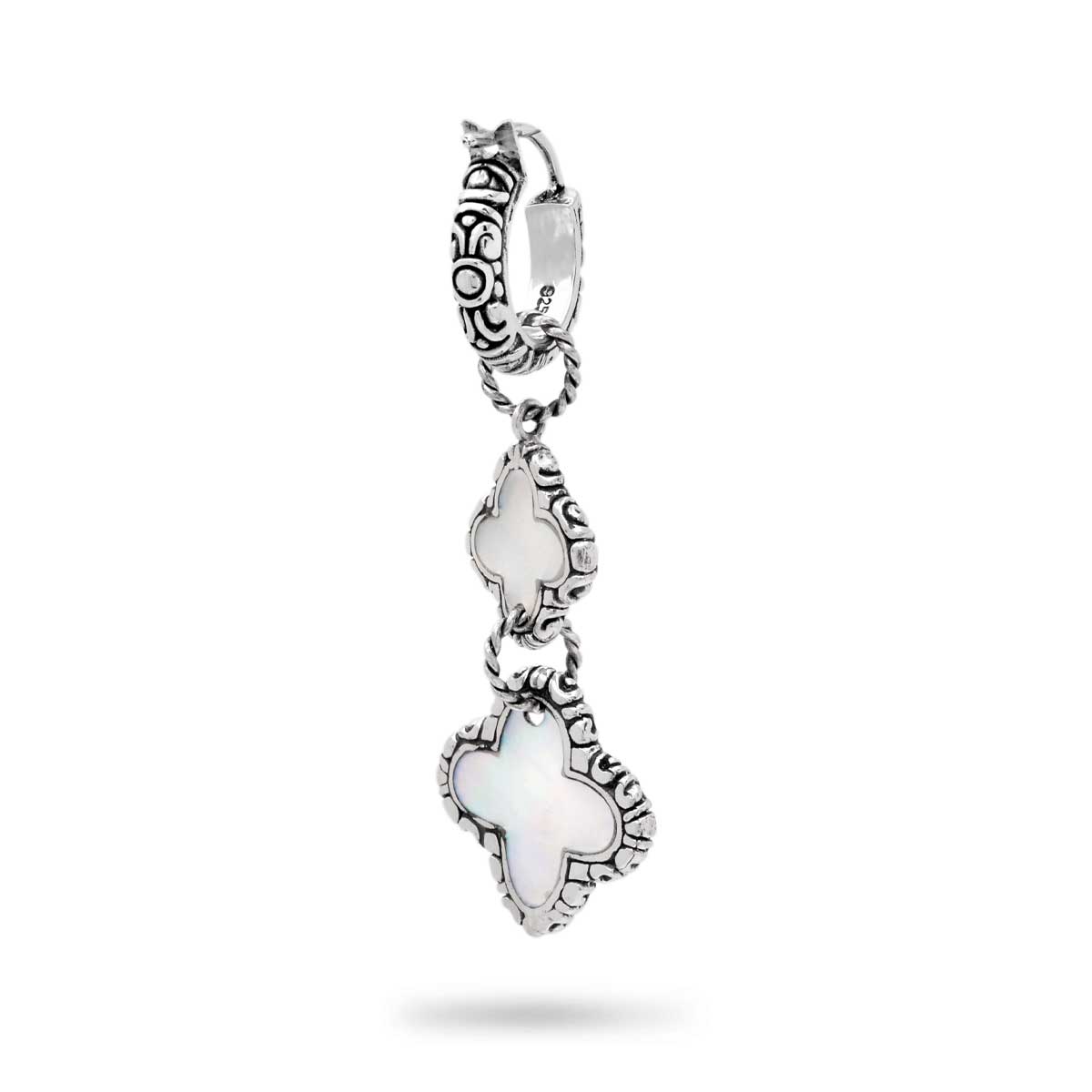 Wholesale Silver Earring - SE045-2-Mop