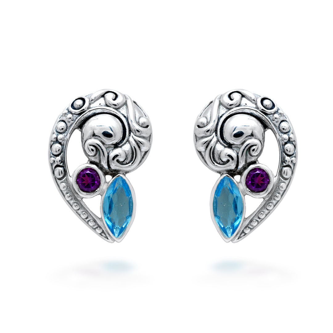 Wholesale Silver Earring - SE219BtAm