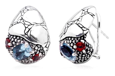 Wholesale Silver Earring - SE507BtGa