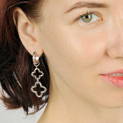 Gold & Silver bracelet, scale dragon chain round 6mm, spring lock with 18K gold hammer motif and white topaz pave stones