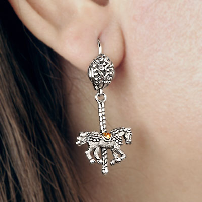 Gold & Silver bracelet, scale dragon chain round 6mm, spring lock with 18K gold hammer motif and white topaz pave stones