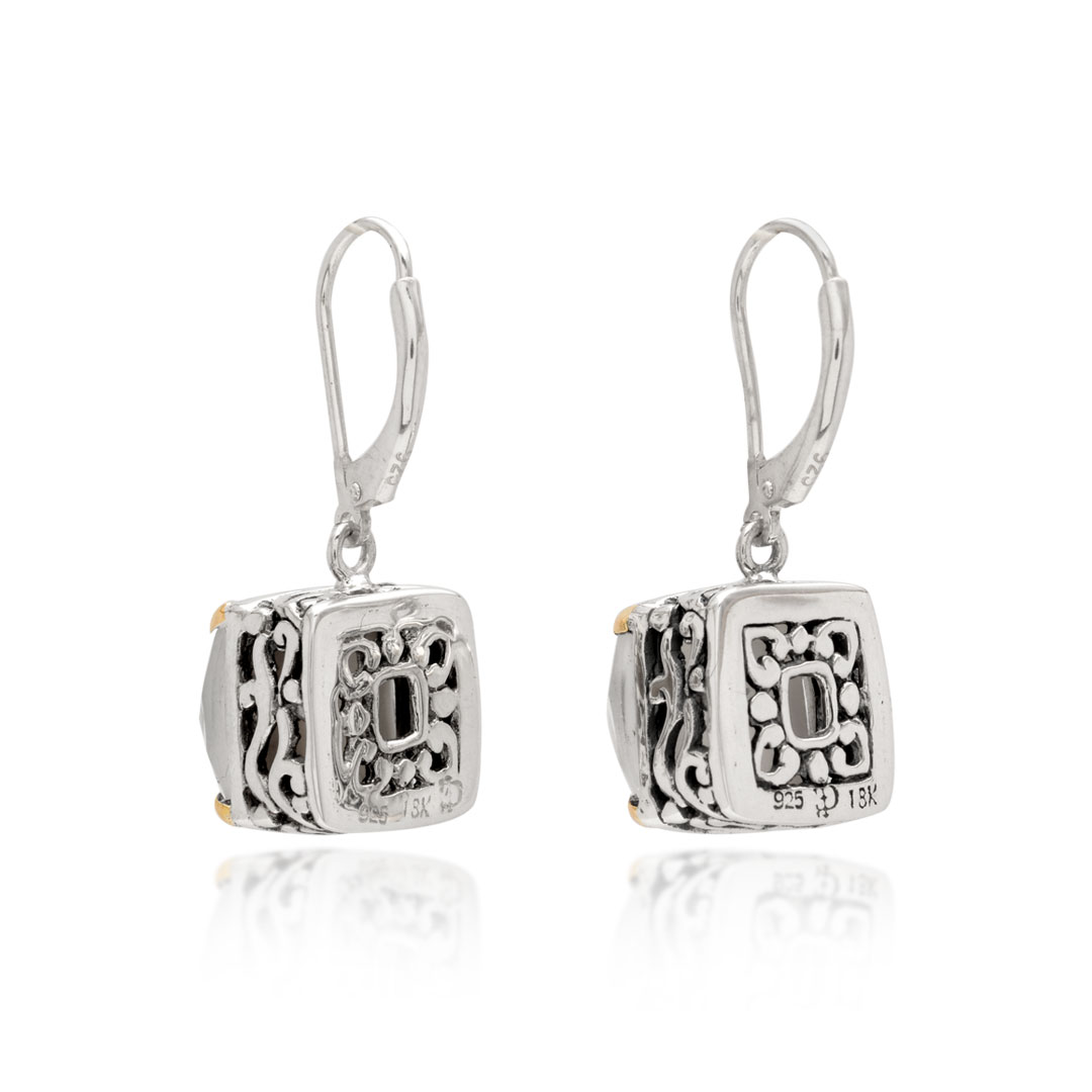 Wholesale Silver Earring - SEG391-3MopCrys