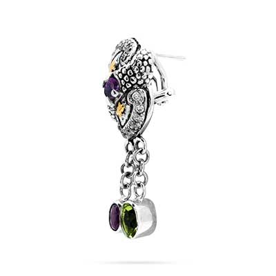 Wholesale Silver Earring - SEG670AmPeWt
