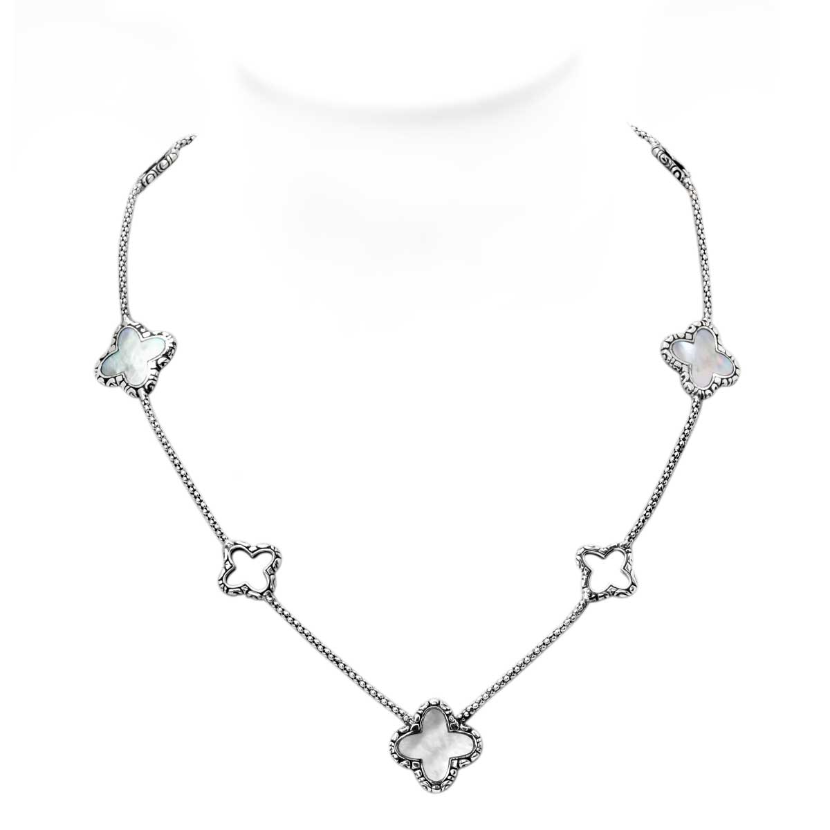 Wholesale Silver Necklace - SN045-Mop