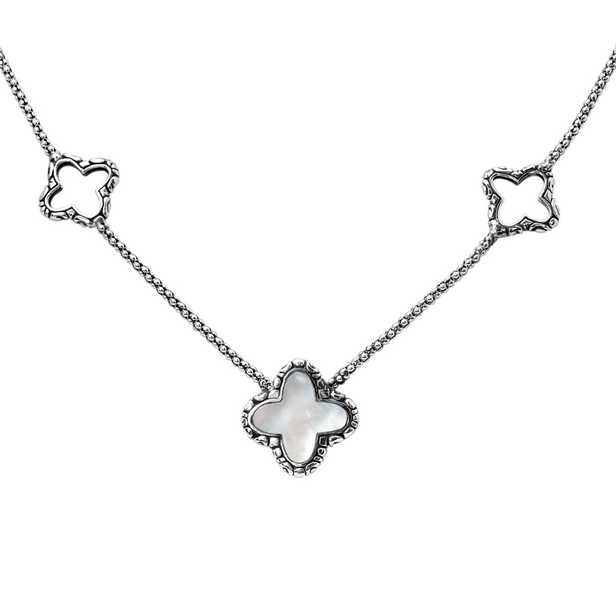 Wholesale Silver Necklace - SN045-Mop