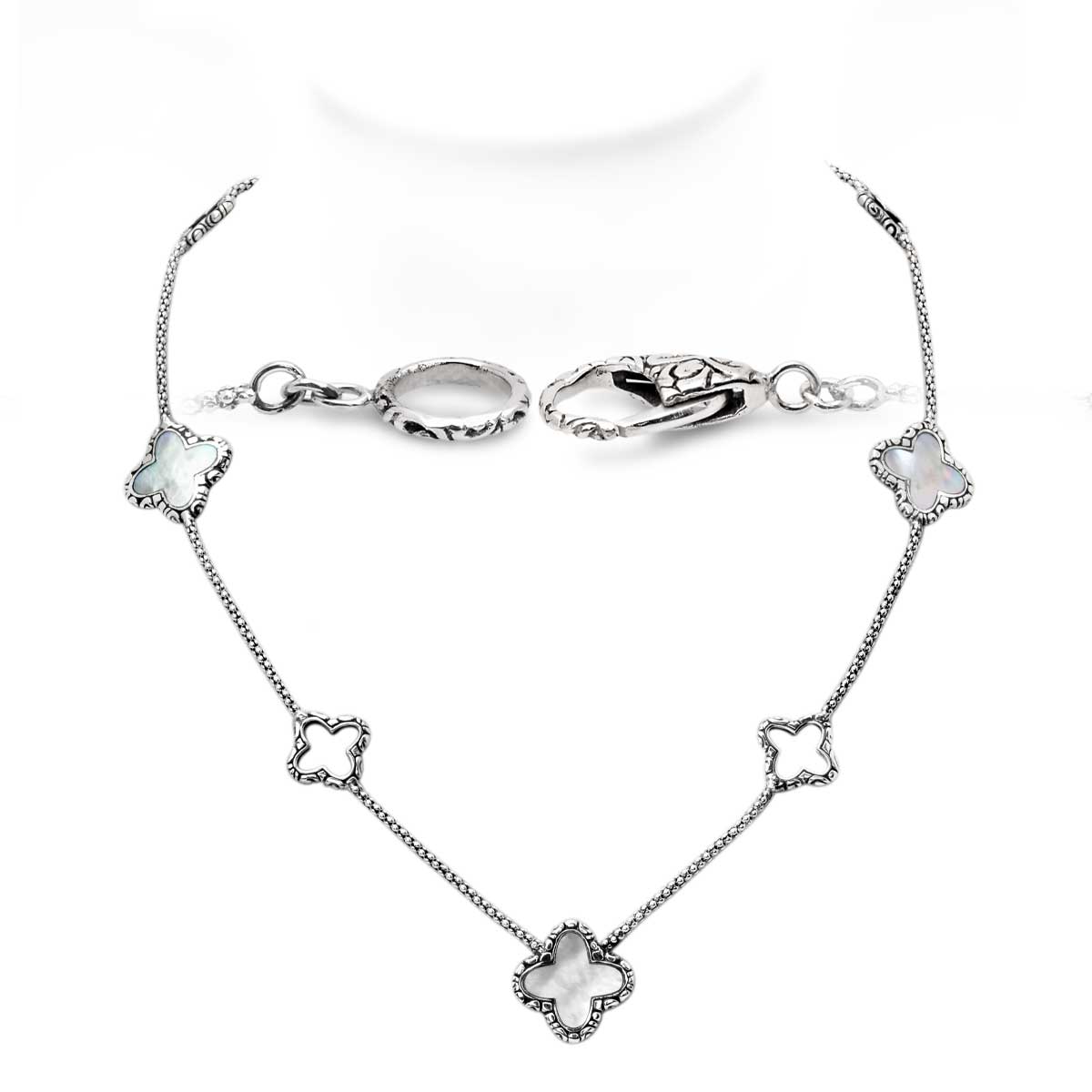 Wholesale Silver Necklace - SN045-Mop