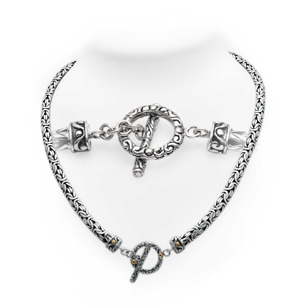 Wholesale Silver Necklace - SNG007-46-T