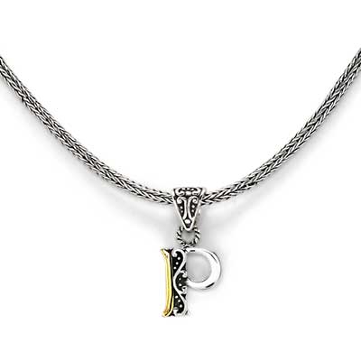 Gold & Silver bracelet, scale dragon chain round 6mm, spring lock with 18K gold hammer motif and white topaz pave stones