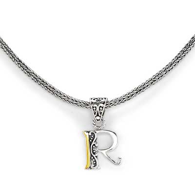 Gold & Silver bracelet, scale dragon chain round 6mm, spring lock with 18K gold hammer motif and white topaz pave stones