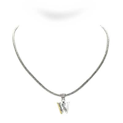 Gold & Silver bracelet, scale dragon chain round 6mm, spring lock with 18K gold hammer motif and white topaz pave stones