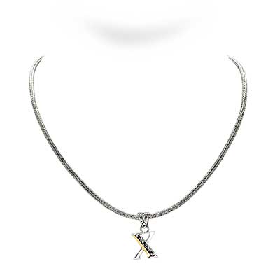 Gold & Silver bracelet, scale dragon chain round 6mm, spring lock with 18K gold hammer motif and white topaz pave stones