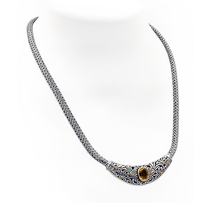 Wholesale Silver Necklace - SNG301-4Ct