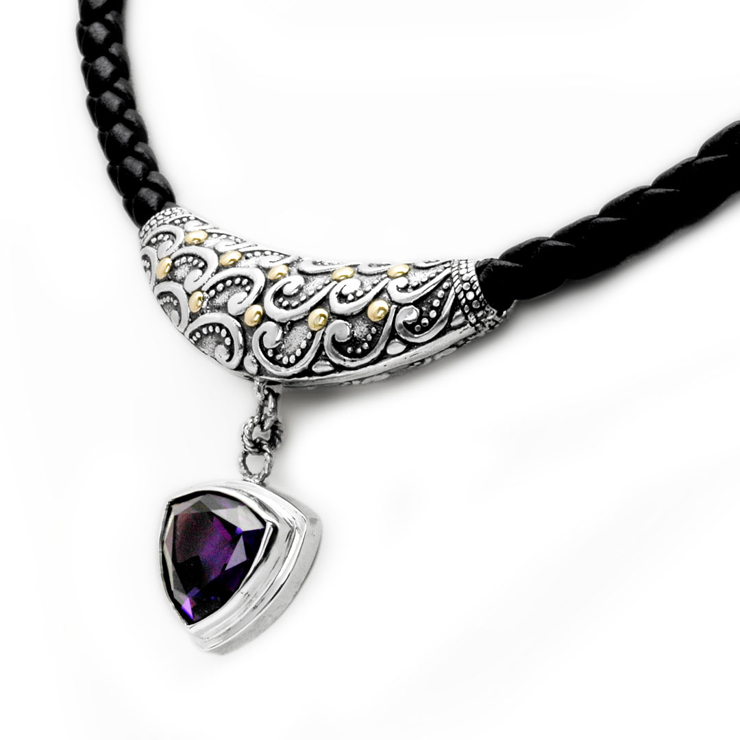 Wholesale Silver Necklace - SNG416-5Amq
