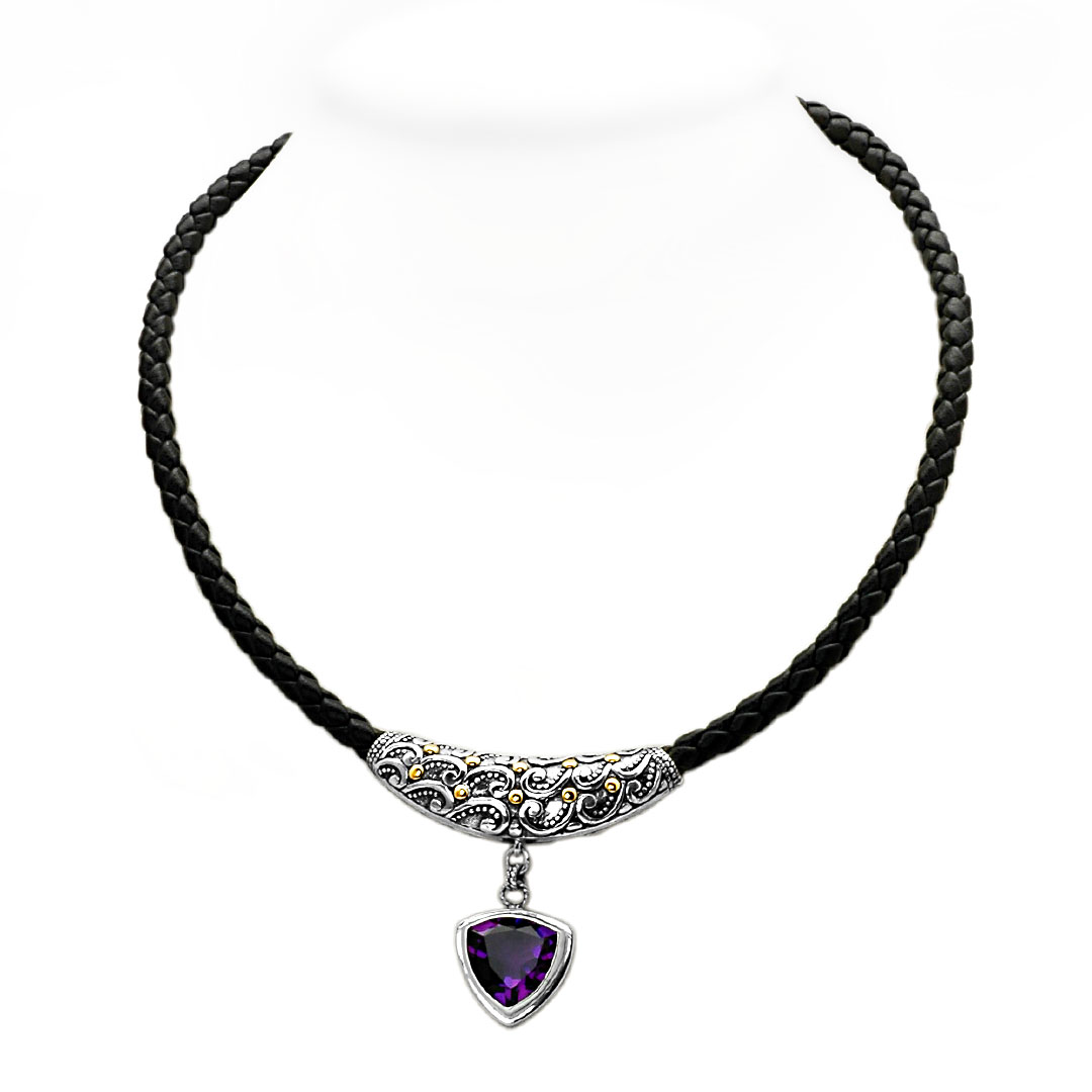 Wholesale Silver Necklace - SNG416-5Amq
