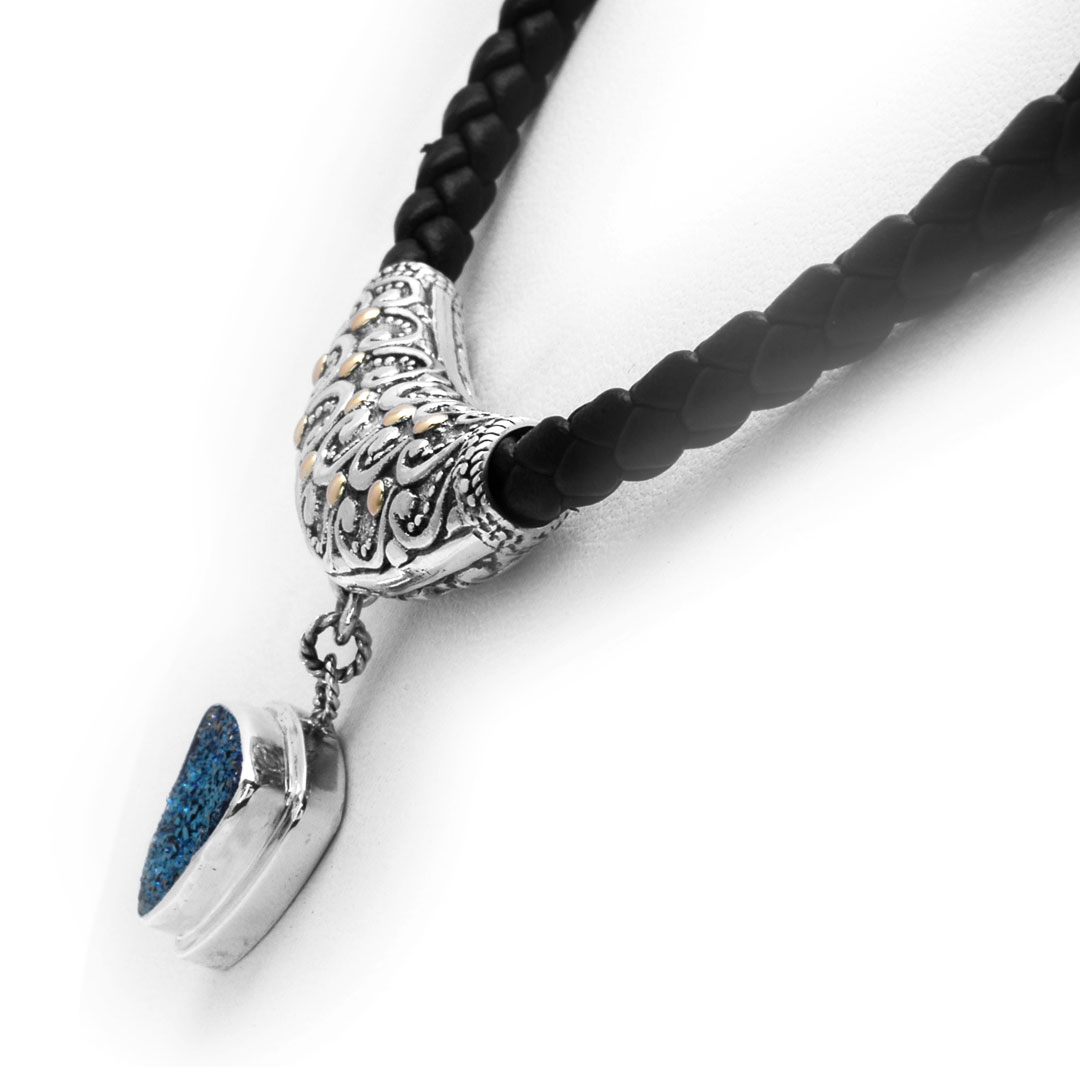 Wholesale Silver Necklace - SNG416-5DBluish