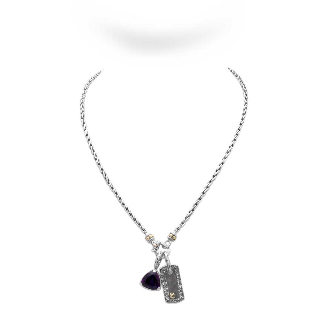 Wholesale Silver Necklace - SNG428-10Amq