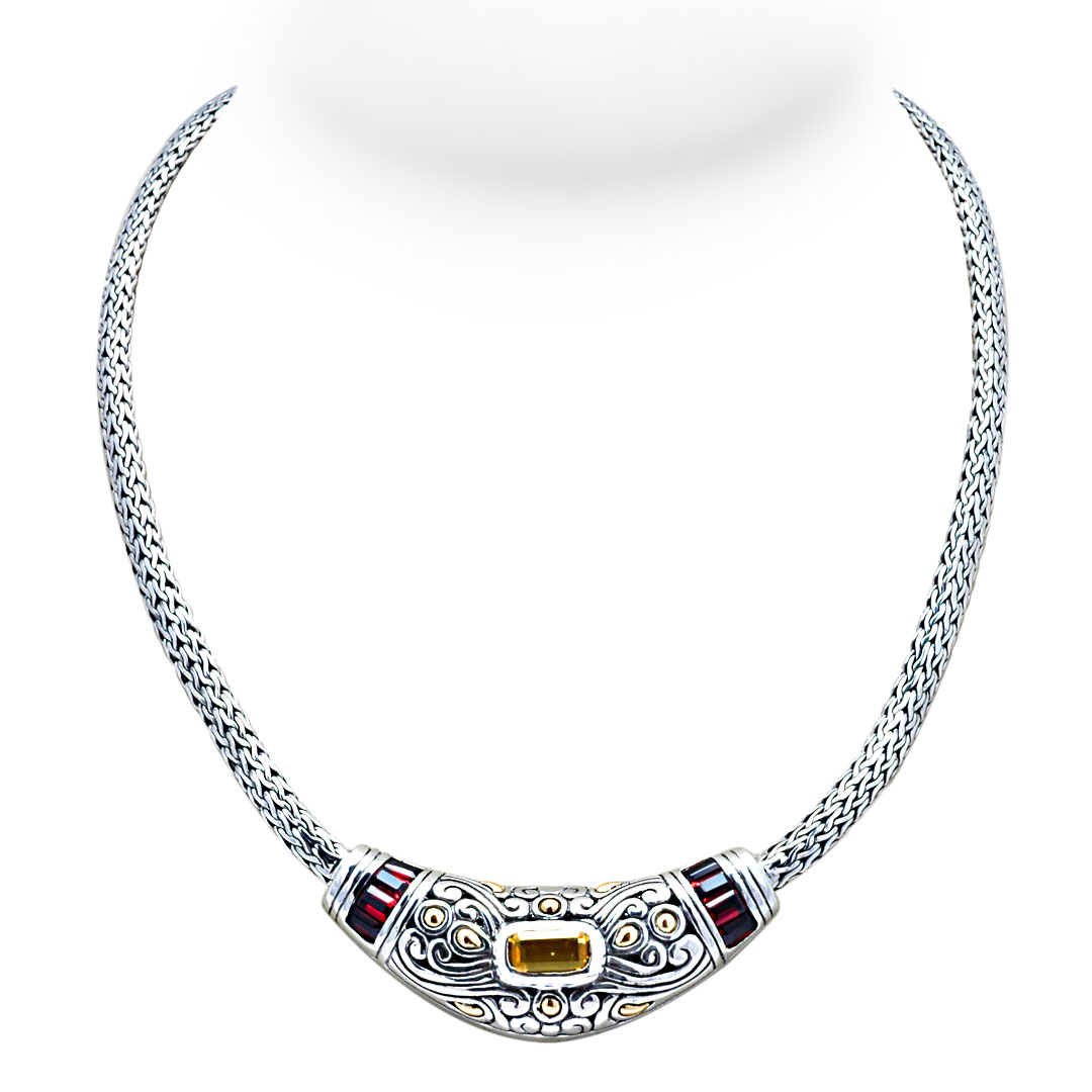 Wholesale Silver Necklace - SNG537GaCt