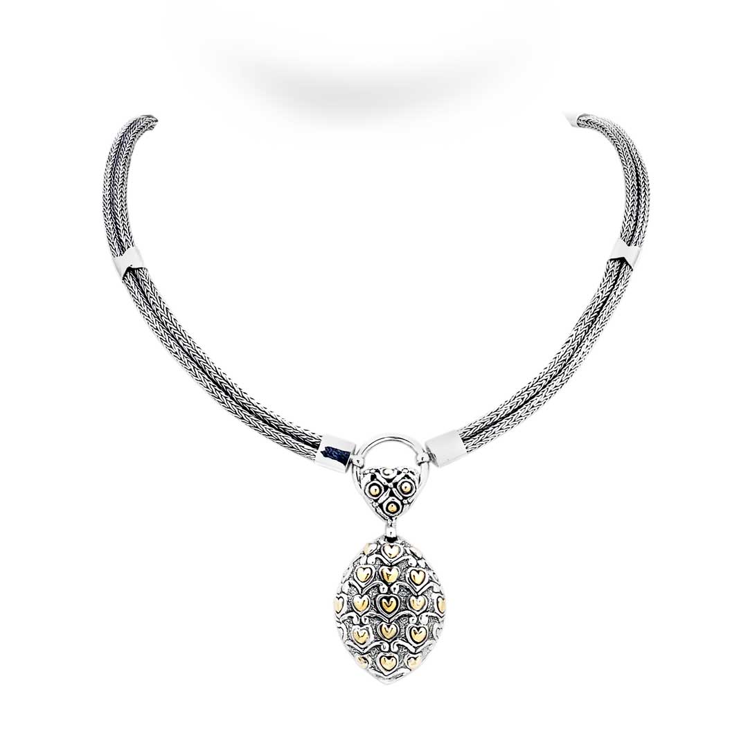 Wholesale Silver Necklace - SNG589-2