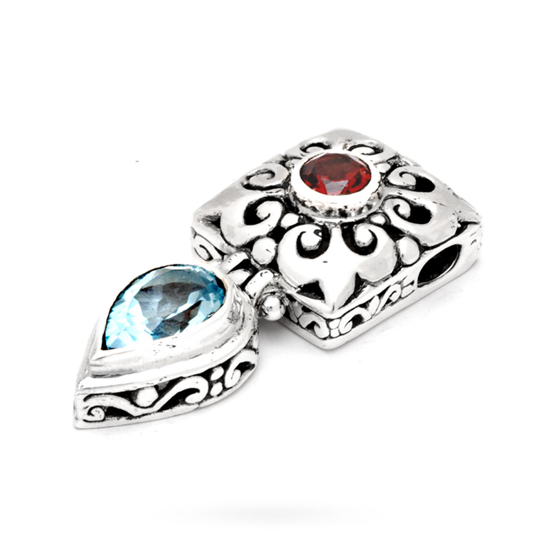 Wholesale Silver Pendant - SP571BtGa