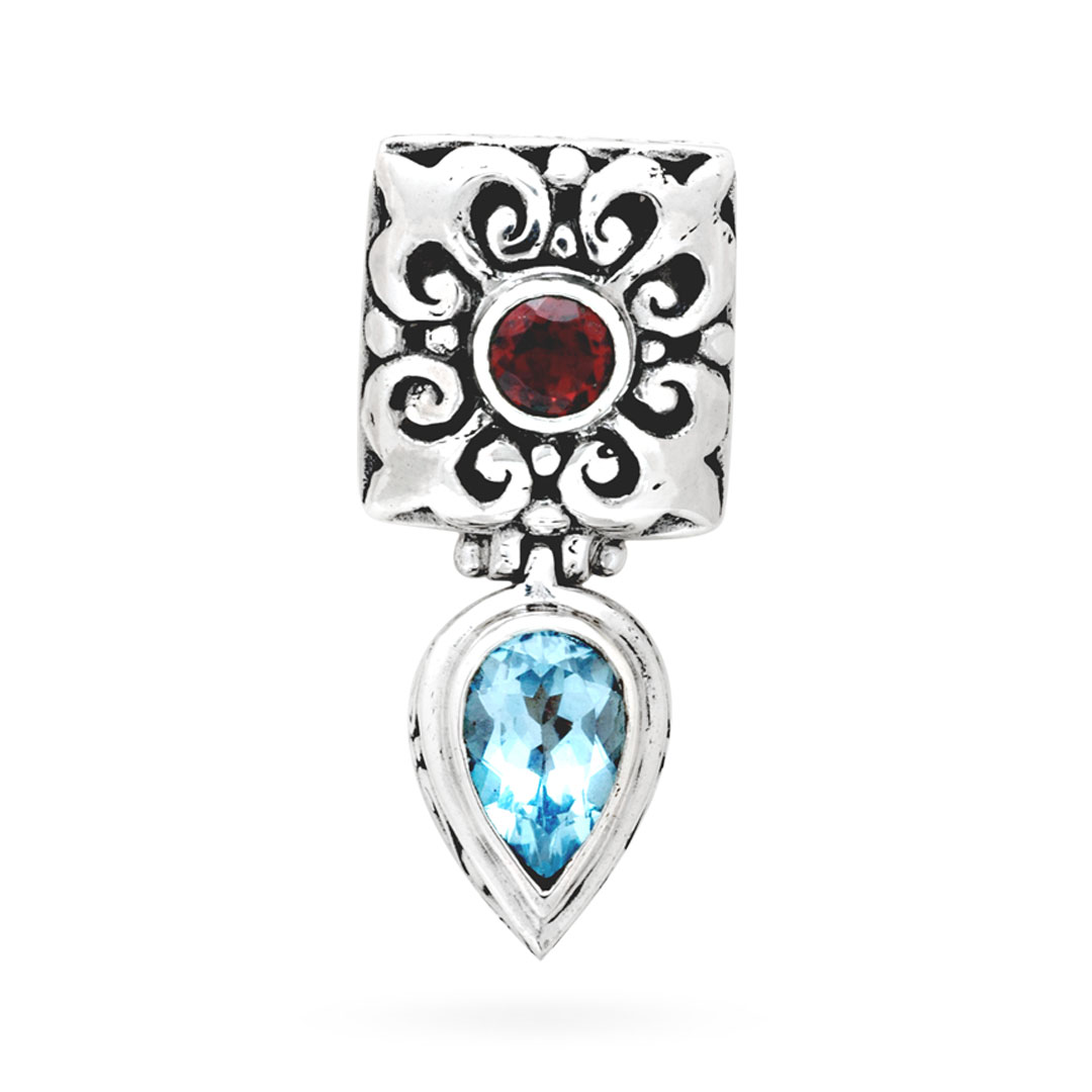 Wholesale Silver Pendant - SP571BtGa