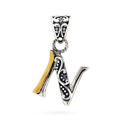 Gold & Silver bracelet, scale dragon chain round 6mm, spring lock with 18K gold hammer motif and white topaz pave stones