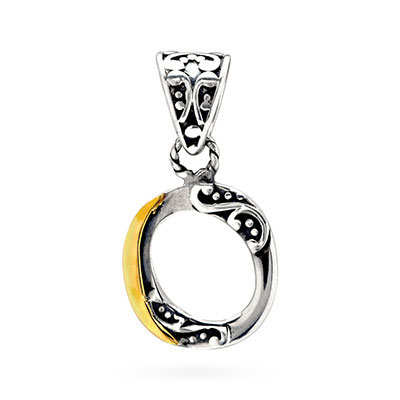 Gold & Silver bracelet, scale dragon chain round 6mm, spring lock with 18K gold hammer motif and white topaz pave stones