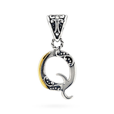 Gold & Silver bracelet, scale dragon chain round 6mm, spring lock with 18K gold hammer motif and white topaz pave stones