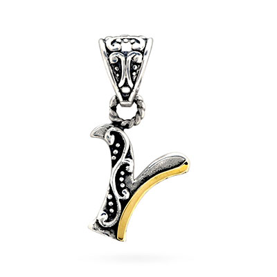 Gold & Silver bracelet, scale dragon chain round 6mm, spring lock with 18K gold hammer motif and white topaz pave stones