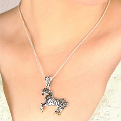 Gold & Silver bracelet, scale dragon chain round 6mm, spring lock with 18K gold hammer motif and white topaz pave stones