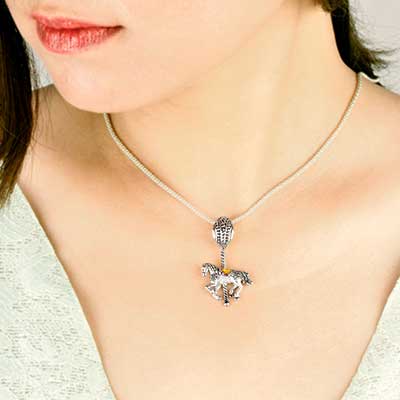 Gold & Silver bracelet, scale dragon chain round 6mm, spring lock with 18K gold hammer motif and white topaz pave stones