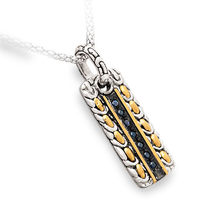 Gold & Silver bracelet, scale dragon chain round 6mm, spring lock with 18K gold hammer motif and white topaz pave stones