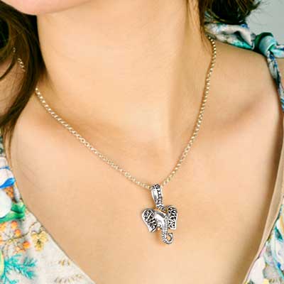 Gold & Silver bracelet, scale dragon chain round 6mm, spring lock with 18K gold hammer motif and white topaz pave stones