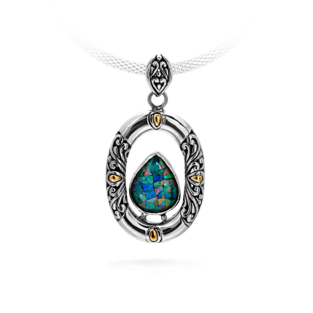 Wholesale Silver Pendant - SPG422-4OM