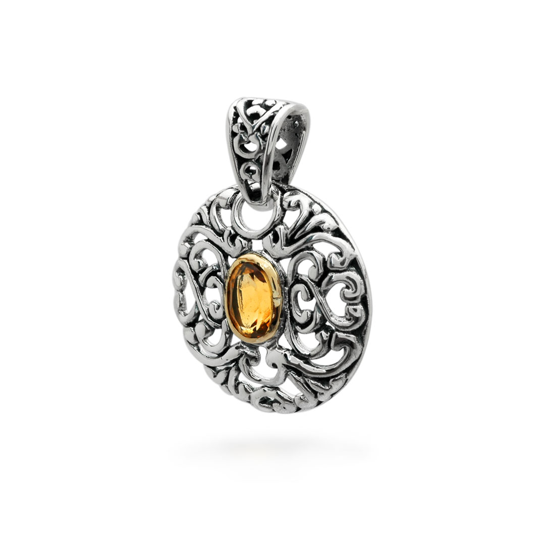 Wholesale Silver Pendant - SPG438-1Ct