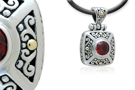 Wholesale Silver Pendant - SPG566-1Ga