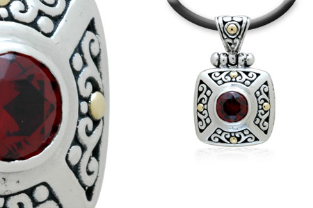 Wholesale Silver Pendant - SPG566-1Ga