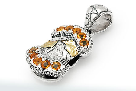 Wholesale Silver Pendant - SPG625Ct