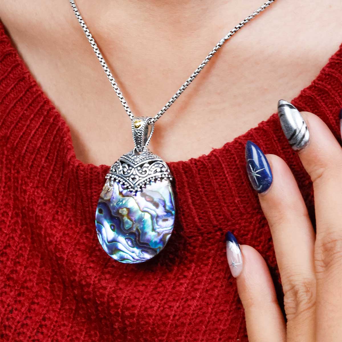 Wholesale Silver Pendant - SPG802Pw