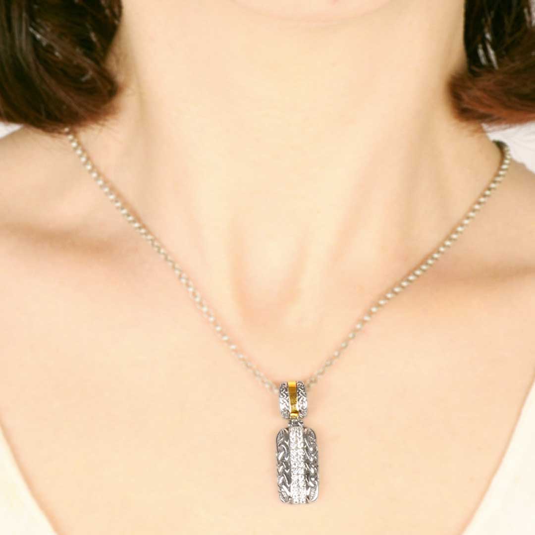 Wholesale Silver Pendant - SPG816-4Cz