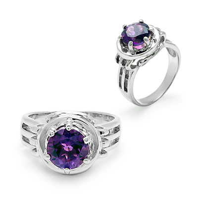 Wholesale Silver Ring - SR080-10Amq
