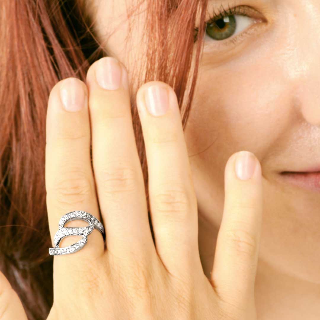 Wholesale Silver Ring - SR080-30Cz