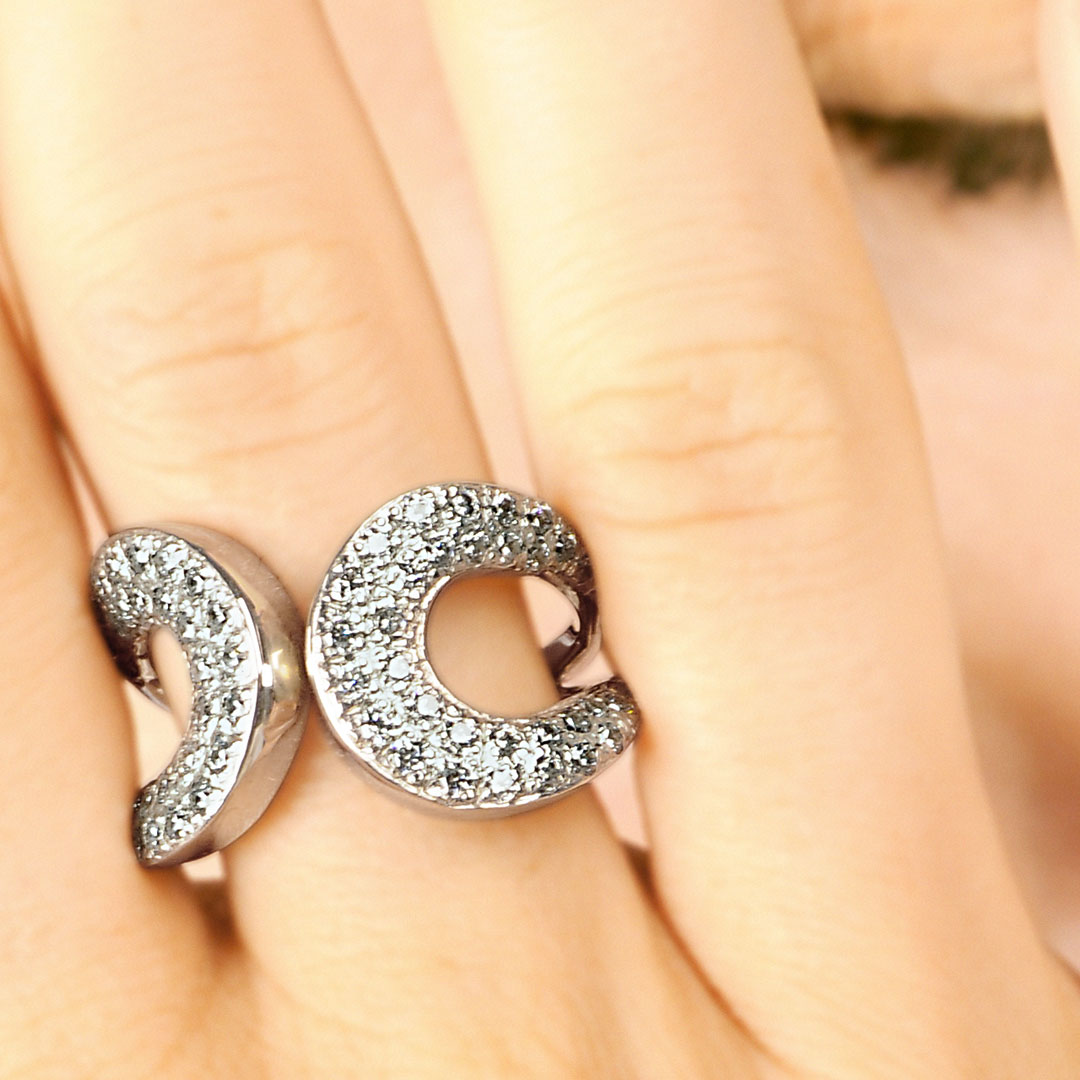 Wholesale Silver Ring - SR080-40Cz