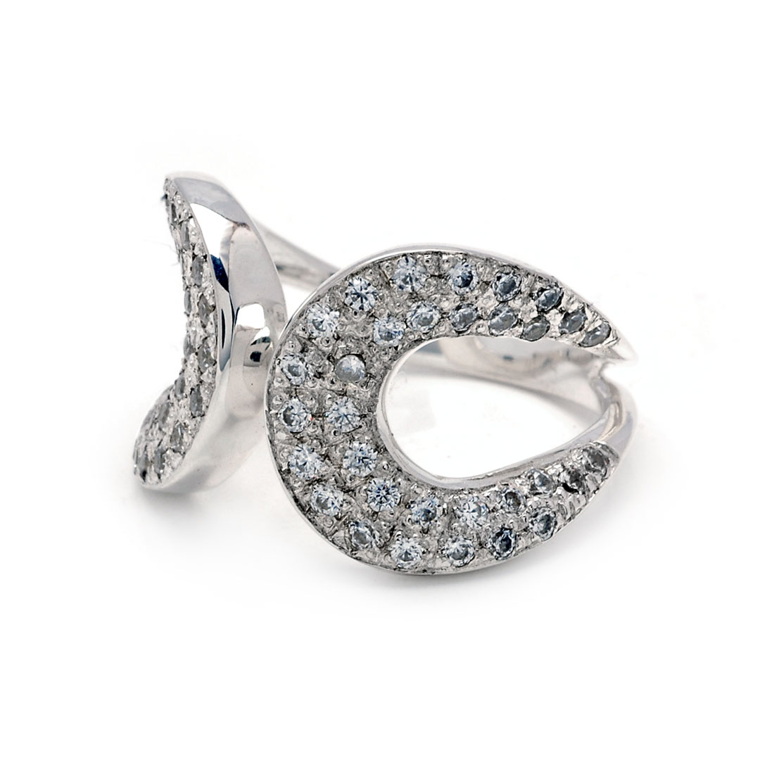 Wholesale Silver Ring - SR080-40Cz